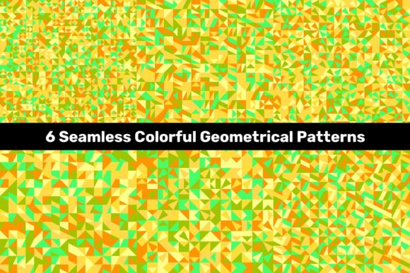 6 Seamless Colorful Mosaic Patterns