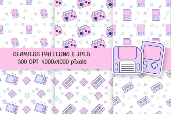90 S Item Seamless Patterns: A Versatile Resource for Digital Creators