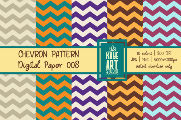 Chevron Digital Patterns 008: A Versatile Design for Creative Projects