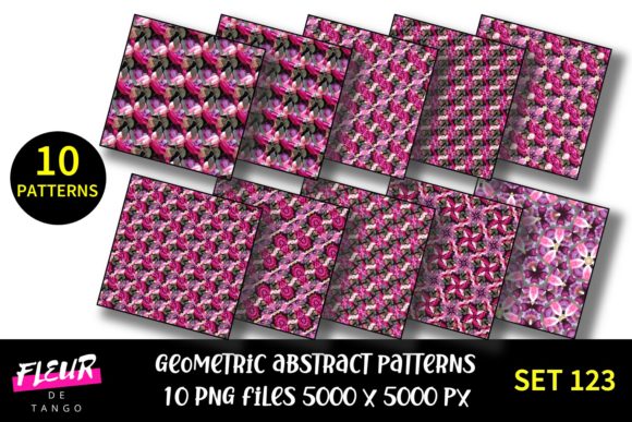 Exploring the Versatility of Geometric Patterns Digital Paper Set 123