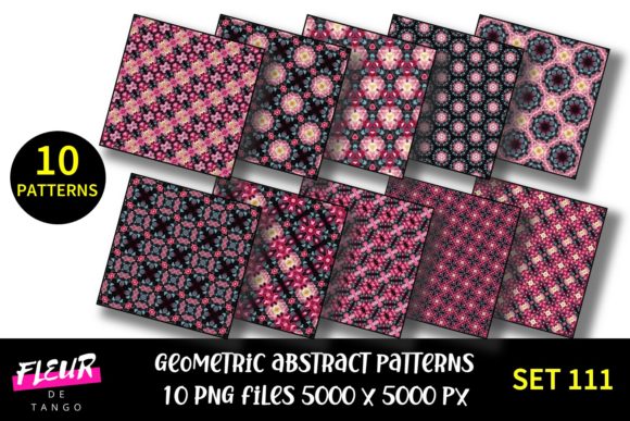 Geometric Patterns Digital Paper Set 111