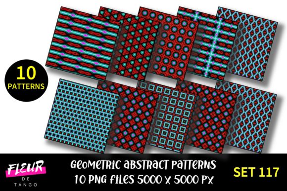 Geometric Patterns Digital Paper Set 117