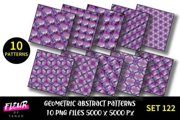 Geometric Patterns Digital Paper Set 122: A Versatile Resource for Creative Projects
