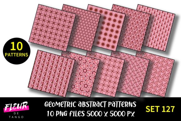 Geometric Patterns Digital Paper Set 127