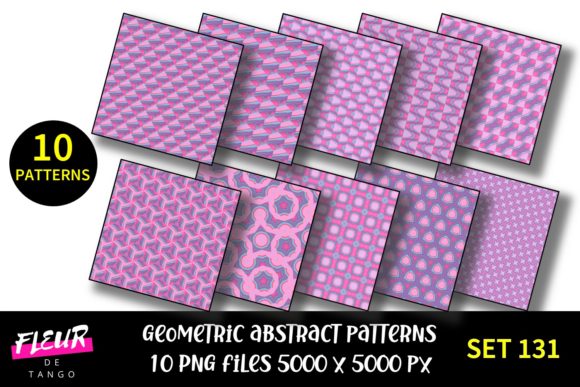 Geometric Patterns Digital Paper Set 131: A Versatile Tool for Creative Workflows