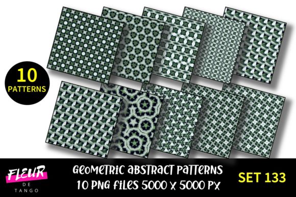 Geometric Patterns Digital Paper Set 133: A Versatile Resource for Creative Projects