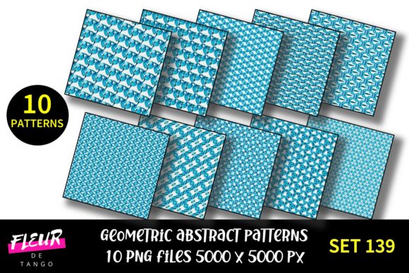 Geometric Patterns Digital Paper Set 139