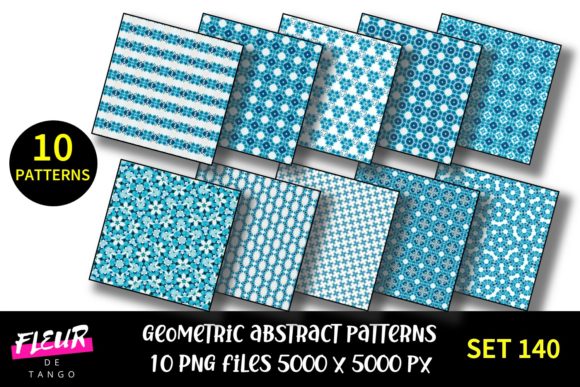 Geometric Patterns Digital Paper Set 140