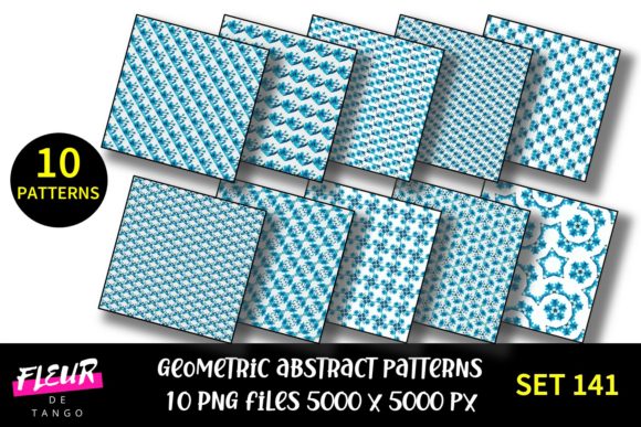 Geometric Patterns Digital Paper Set 141: A Versatile Resource for Creative Projects