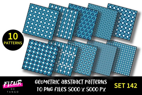 Geometric Patterns Digital Paper Set 142