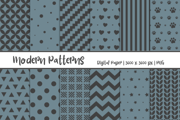Modern Patterns Digital Paper