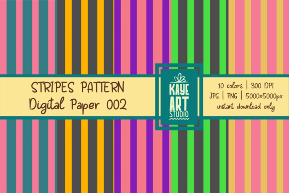 Stripes Digital Patterns 002: A Versatile Tool for Creative Projects