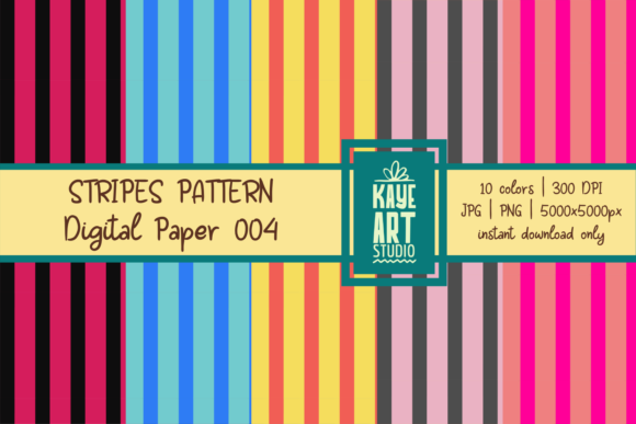 Stripes Digital Patterns 004: A Versatile Tool for Creative Workflows