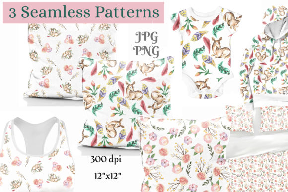 Three Seamless Patterns with a Fawn: A Strategic Design Tool for Creative and Business Projects